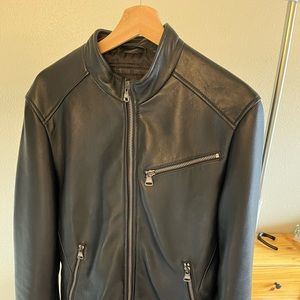 Marc New York Men’s black leather Jacket, 35-36” chest